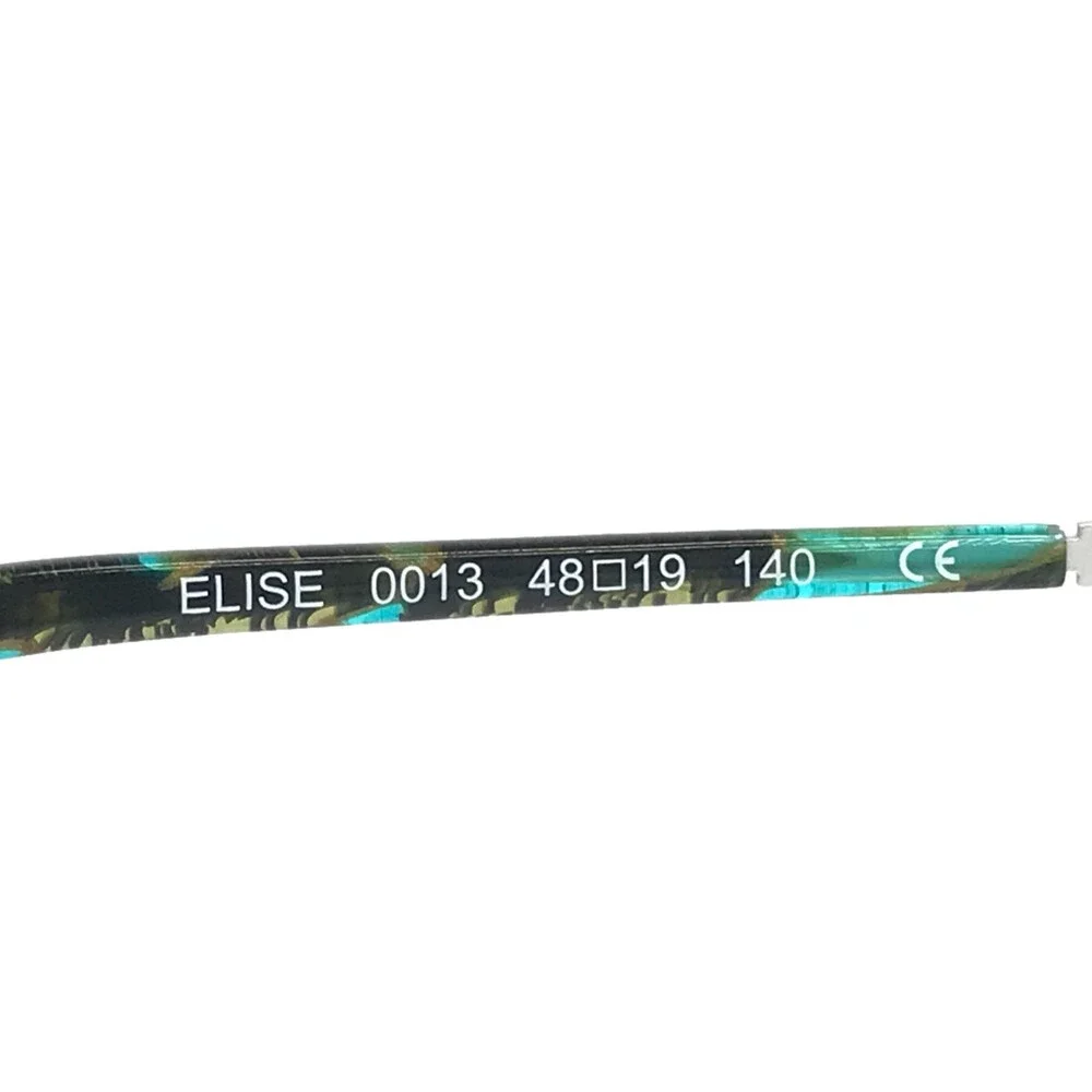BOZ Eyeglasses Frames ELISE 0013 Matte Black Silver Cat Eye Full Rim 48-19-140